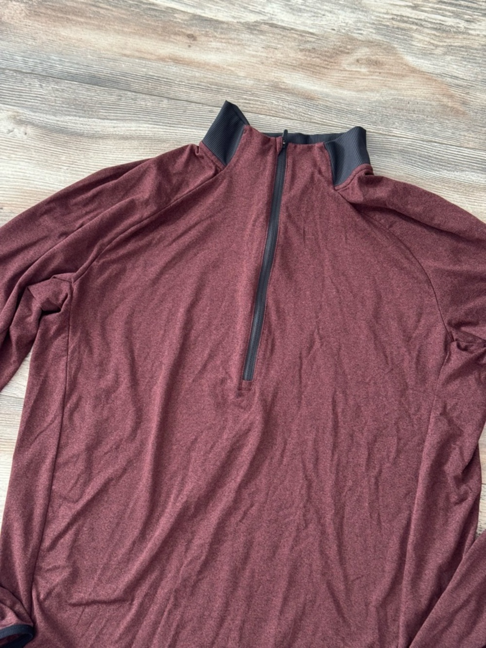REI Coop Men’s Brown/Maroon 1/4 Zip Lightweight Pullover Large Outdoor Golf